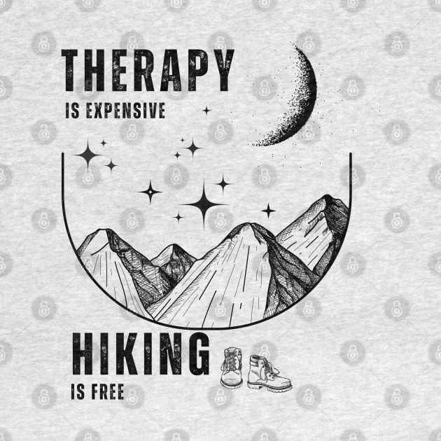 Nature's Healing Lines: Hike to Freedom Therapy is expensive, hiking is free by Toonstruction